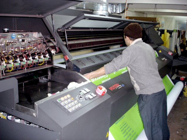 Digital Printing One of our digital fabric printers